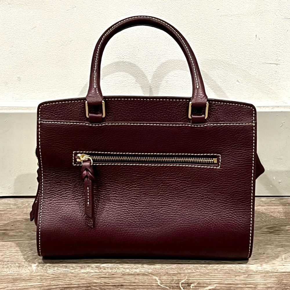 Dooney & Bourke Blair Bag Zip Top Bordeaux Classic Style Handbag